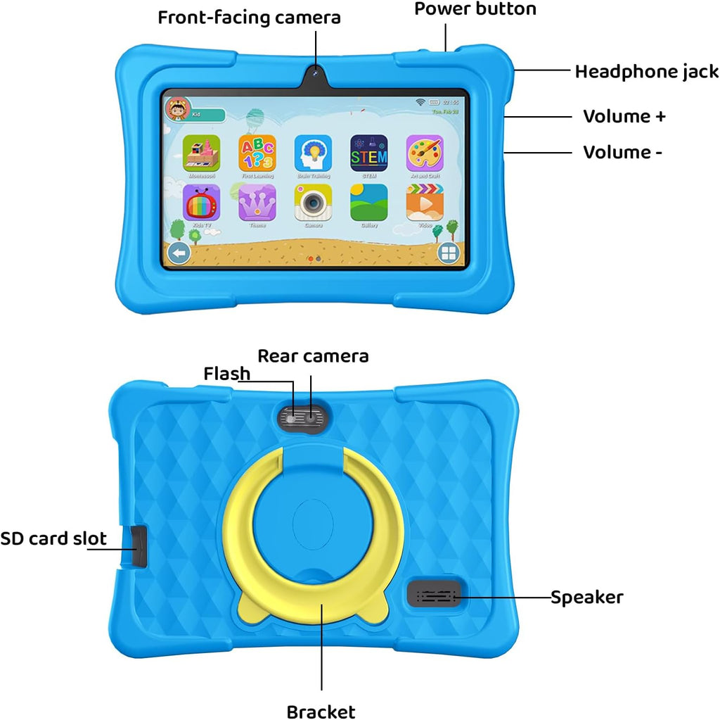ECOPAD 7-inch Kids Tablet | 6GB+32GB, 1TB Expandable