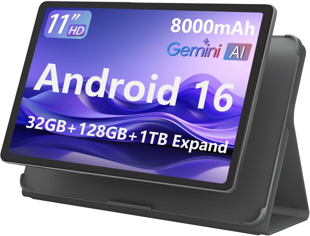 ECOPAD 11-inch Android 16 Tablet | 32GB+128GB, 90Hz FHD+
