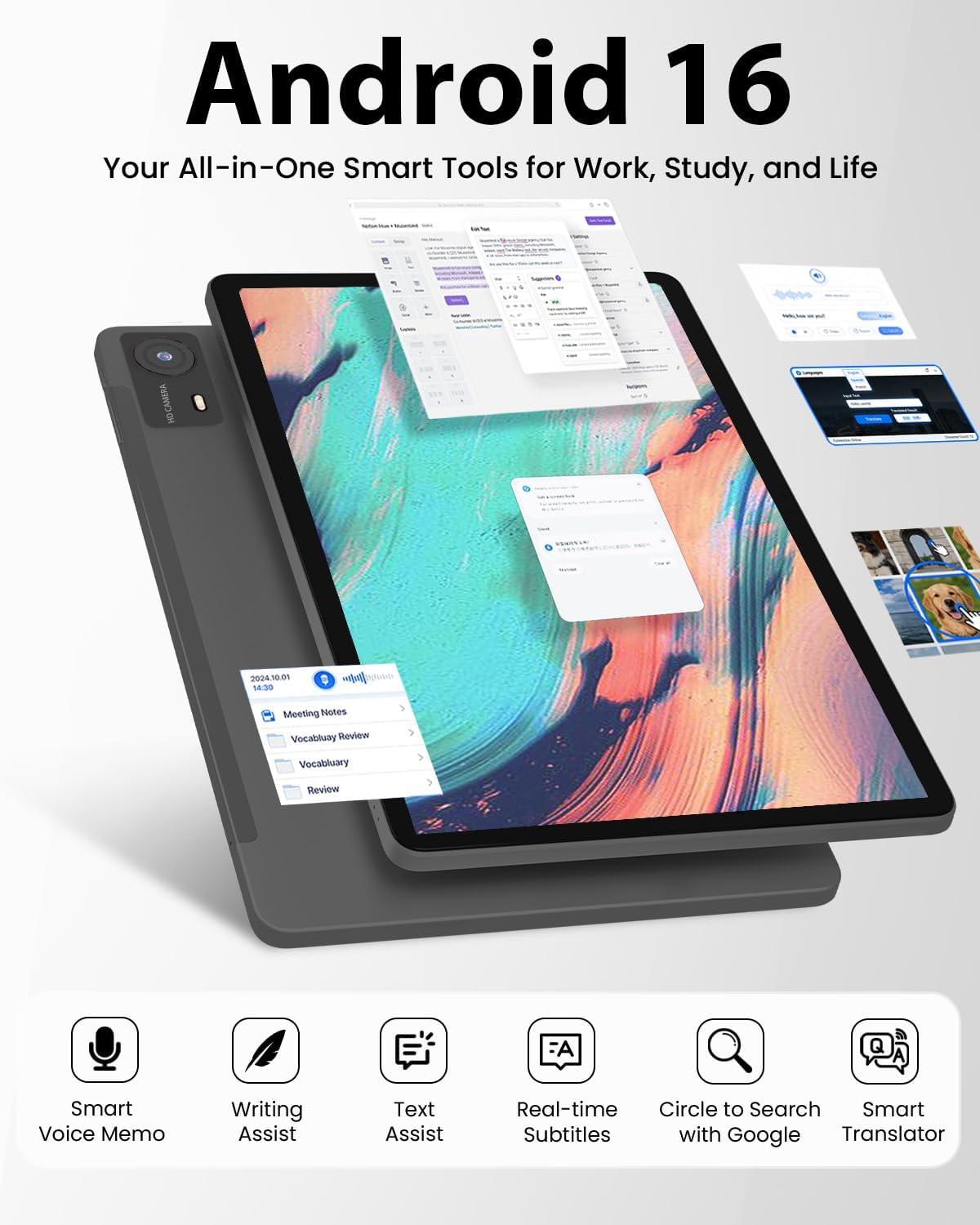 ECOPAD 11-inch Android 16 Tablet | 32GB+128GB, 90Hz FHD+