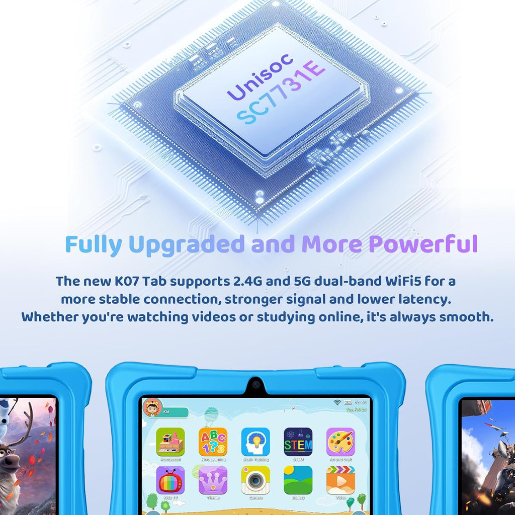 ECOPAD 7-inch Kids Tablet | 6GB+32GB, 1TB Expandable